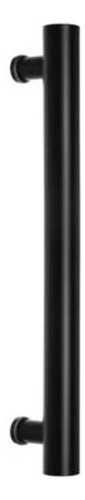 Manijon Simple Acero Inoxidable Ø 50x800mm Negro Mundo Cima/ Negro