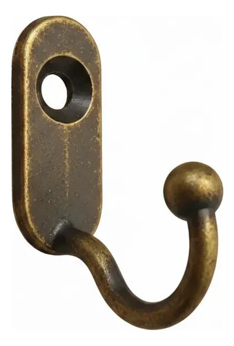 Perchero Mini De Pared Para Recibidor Cocina Y Llaves Bronce Viejo